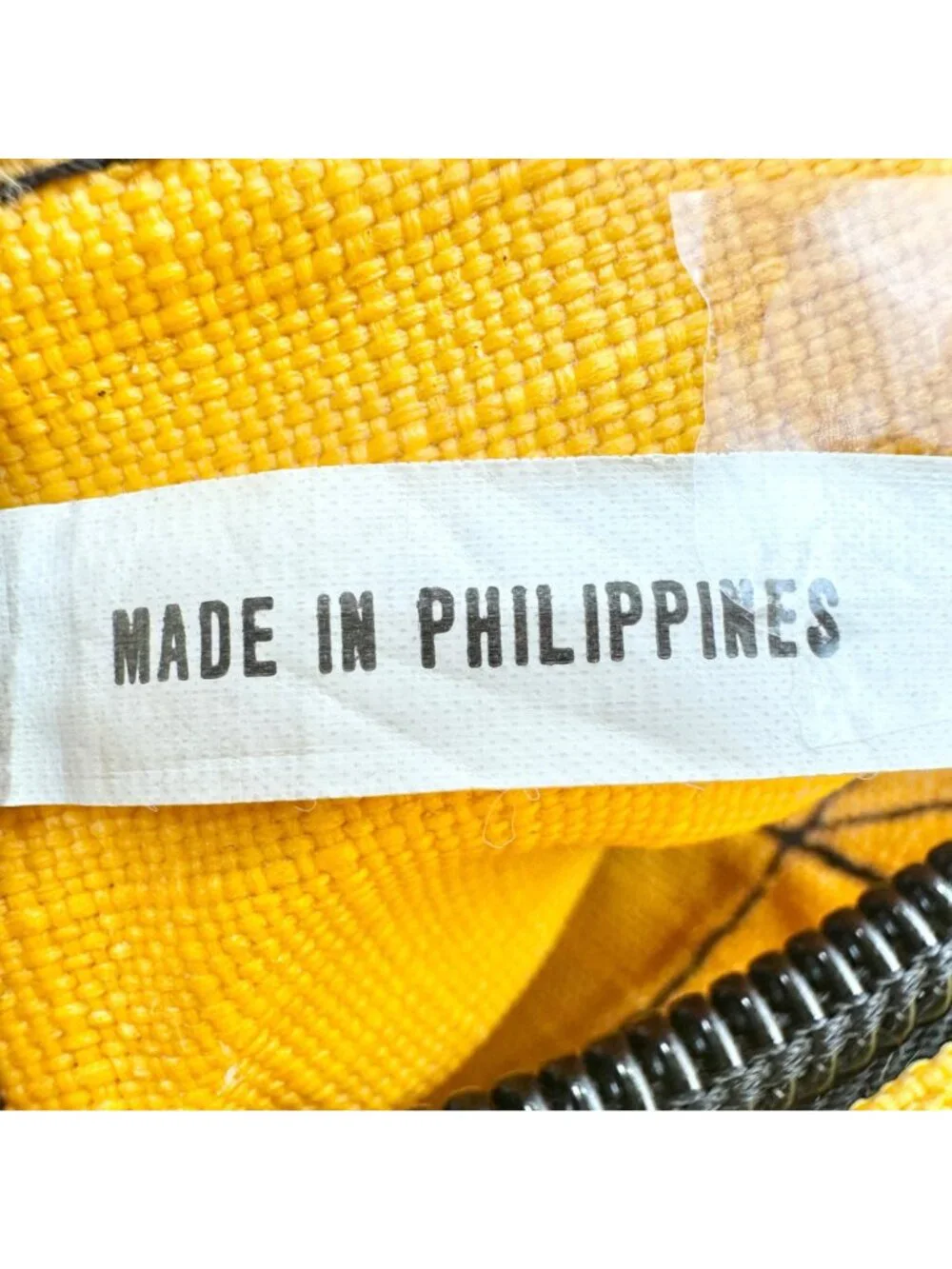 Timberland Duffle Bag Yellow and Black Mesh With Adjustable Shoulder Strap EUC